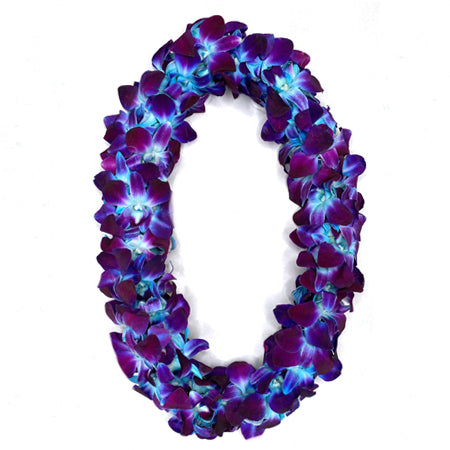 DOUBLE DYED BLUE LEI (PC)